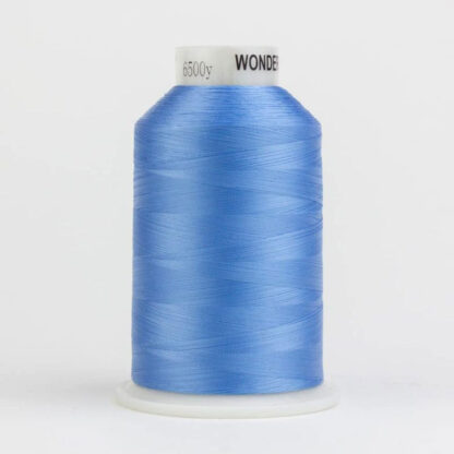 WonderFil - DecoBob - 6000m (6500yd) - DB319 - Sky Blue - 80wt/2Ply Cottonized Polyester Thread (King Cone)