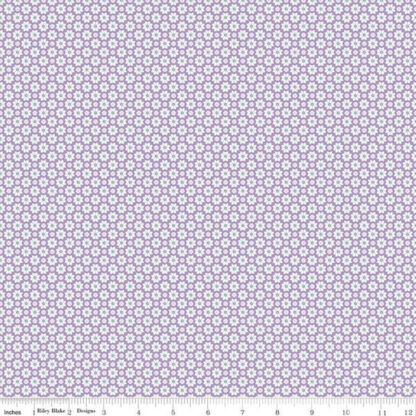 100% Cotton - Vibrance (Flowers) - RBC15953 - Lilac - Leslie Ryan - 43 In wide