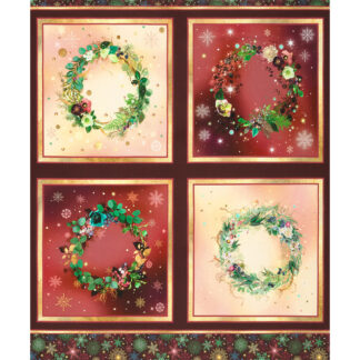 100% Cotton Block Print - Merriment - 23011-AIND-223 - Holiday - Lara Skinner - .90m for Repeat Block