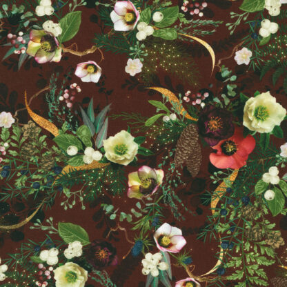 100% Cotton - Merriment - 23012-AIND-272 - Cabernet - Lara Skinner - 44 In Wide