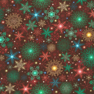 100% Cotton - Merriment - 23016-AIND-113 - Cranberry - Lara Skinner - 44 In Wide