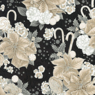 100% Cotton Fabric - Holiday Flourish-Peppermint Twist - 22945-304 - Shadow - Robert Kaufman - 44 In Wide