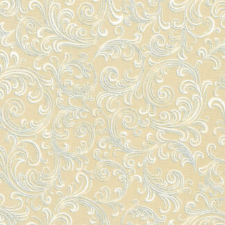 100% Cotton Fabric - Holiday Flourish-Peppermint Twist - 22949-14 - Natural - Robert Kaufman - 44 In Wide