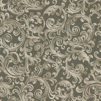 100% Cotton Fabric - Holiday Flourish-Peppermint Twist - 22949-442 - Suede - Robert Kaufman - 44 In Wide