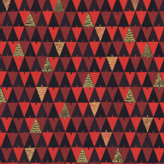 100% Cotton Fabric - Holiday Flourish-Peppermint Twist - 22951-113 - Cranberry - Robert Kaufman - 44 In Wide
