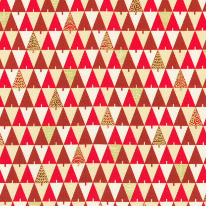 100% Cotton Fabric - Holiday Flourish-Peppermint Twist - 22951-478 - Candy Cane - Robert Kaufman - 44 In Wide