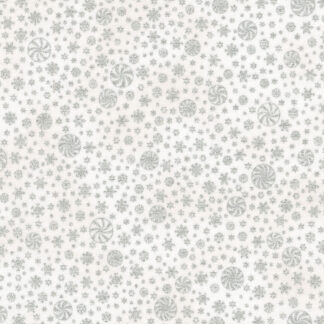 100% Cotton Fabric - Holiday Flourish-Peppermint Twist - 22953-303 - Blanc - Robert Kaufman - 44 In Wide