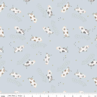 100% Cotton Flannel - Till the Cows Come Home - RBF16111 - Blue - Riley Blake - 43 In Wide