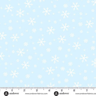 100% Cotton - Snowflake - A-1462-LT - Frost - Andover Fabrics - 43 In Wide