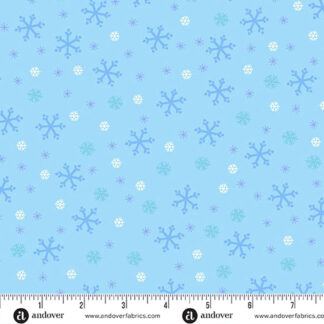 100% Cotton - Snowflake - A-1462-T - Frozen - Andover Fabrics - 43 In Wide