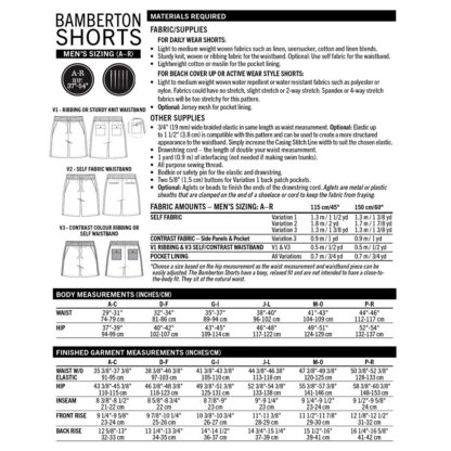 Thread Theory Designs - Digital Pattern - Bamberton Shorts - Men's - Image 5