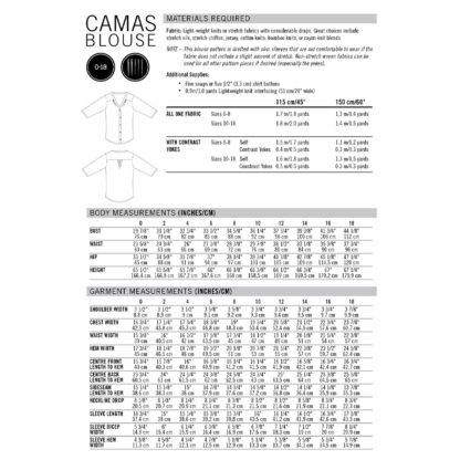 Thread Theory Designs - Digital Pattern - Camas Blouse - Image 3