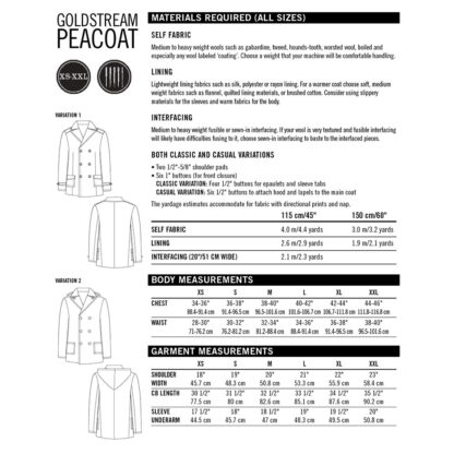 Thread Theory Designs - Digital Pattern - Goldstream Peacoat - Image 4