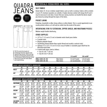 Thread Theory Designs - Digital Pattern - Quadra Jeans - Image 3
