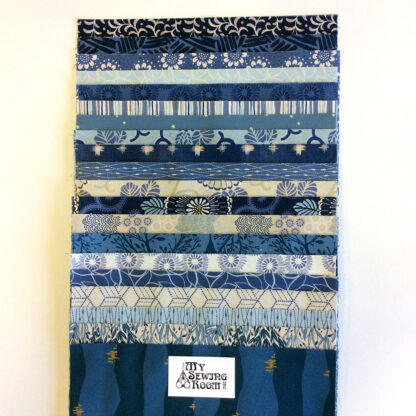 Curated Bundle of 40 Ten inch squares -  Bohemian Blues