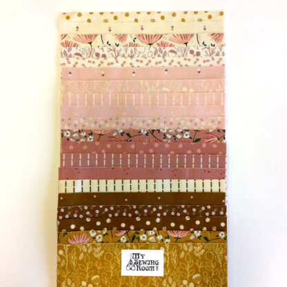 Curated Bundle of 40 Ten inch squares - Blush 'n Butterscotch