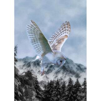 100% Cotton Fabric Panel - Call of the Wild - 25571-707 - Powder Blue - by Hoffman