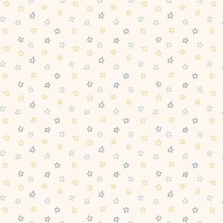 100% Cotton - Snowman's Village (Stars) - R191408D - Cream - Cindy Staub - 44 in wide