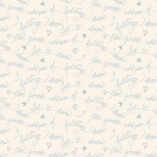 100% Cotton - Snowman's Village (Whispering) - R191411D - Cream - Cindy Staub - 44 in wide