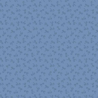100% Cotton - Snowman's Village (Curl) - R191412D - Blue - Cindy Staub - 44 in wide