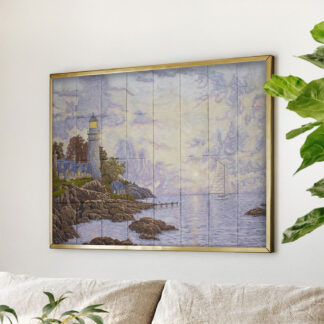 OESD - Embroidery Design - The Sea of Tranquility Tiling Scene by Thomas Kinkade