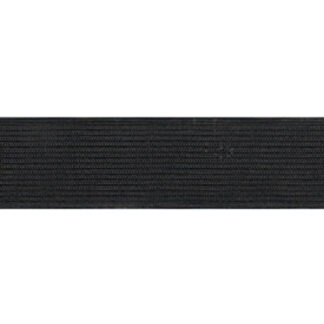 Notions - Knitted Elastic - 1925-003 - Black - 25mm