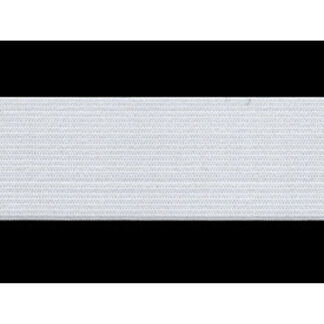 Notions - Knitted Elastic - 1938-001 - White - 38mm