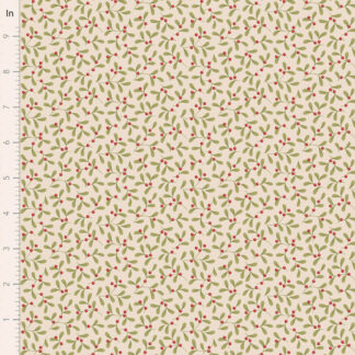 100% Cotton - Merry Little Christmas - 100639 - Mistletoe Cream - By Tilda