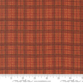 100% Cotton Flannel - Prairie Gatherings - 549314F-21 - Rust - Primitive Gatherings