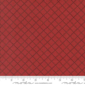 100% Cotton Flannel - Prairie Gatherings - 549315F-20 - Brick - Primitive Gatherings
