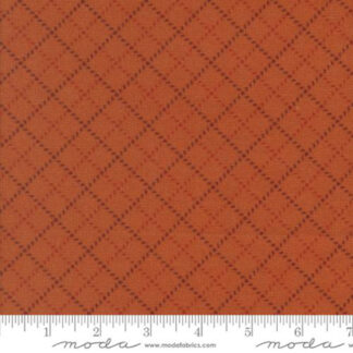 100% Cotton Flannel - Prairie Gatherings - 549315F-21 - Rust - Primitive Gatherings