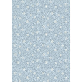 100% Cotton - A Winter's Moon - A950A - Frosty Ice On Iced Grey With Pearl - Lewis & Irene