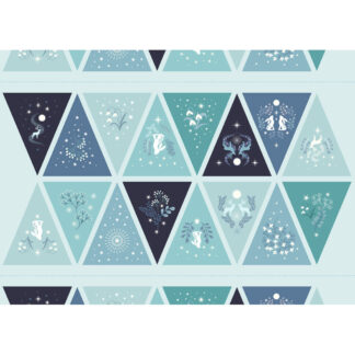 100% Cotton - A Winter's Moon - A960 - A Winters Moon Bunting Panel - Lewis & Irene