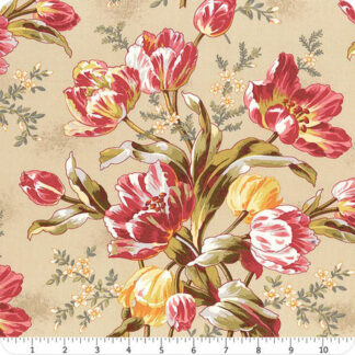Lady Tulip - A181-N - Linen - Andover Fabrics