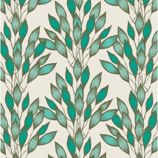 Fabric - Haven - Brushed Leaves Jade - Art Gallery Fabrics