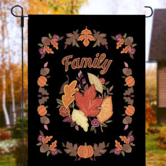 OESD - Embroidery Design - Fall Garden Flag - PK10028