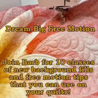 Class - Dream Big Free Motion Class
