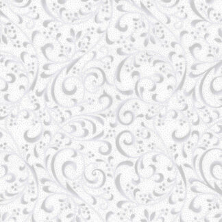 Fabric - Holiday Elegance - 27170-176 - Ice-Silver - Hoffman