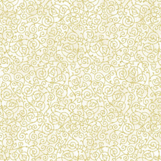 Fabric - Holiday Elegance - 27171-20 - Natural-Gold - Hoffman