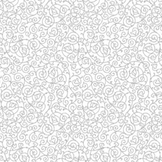 Fabric - Holiday Elegance - 27171-3 - White-Silver - Hoffman