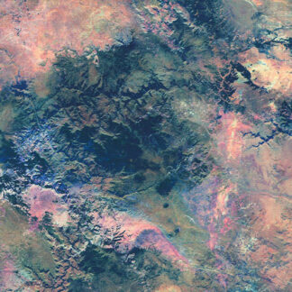 Fabric - Earth Views - KN21140-206 - Sunset - Karen Nyberg