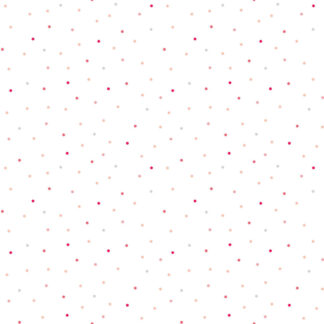 Vintage Flora - Tiny Dots - MAS8210-WPZ - White Pink Mult - Maywood Studio