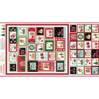 Christmas Cosy Home - Advent Panel - MK2574-1 - Multi - Makower UK