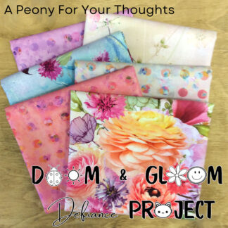 Fat Quarter Bundle -Doom and Gloom Defiance Project - A Peony For Your Thoughts - 6pk