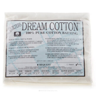 Batting - Packaged - Crib - Quilters Dream Cotton - Request - White