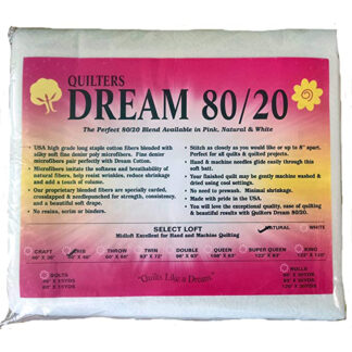 Batting - Packaged - Quilters Dream 80/20 - Select - Crib - Natural