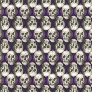 Spooky Vibes - Skulls - Purple - Erin Wilde