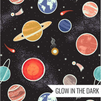 Space Glow - Planets - 6736-3 - Black - Lewis & Irene