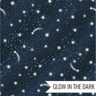 Space Glow - Stars - 6737-2 - Dk Blue - Lewis & Irene