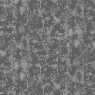 Graphite - TTCD1813-SLA - Delicate Dandelion Stems - Grey - Timeless Treasures